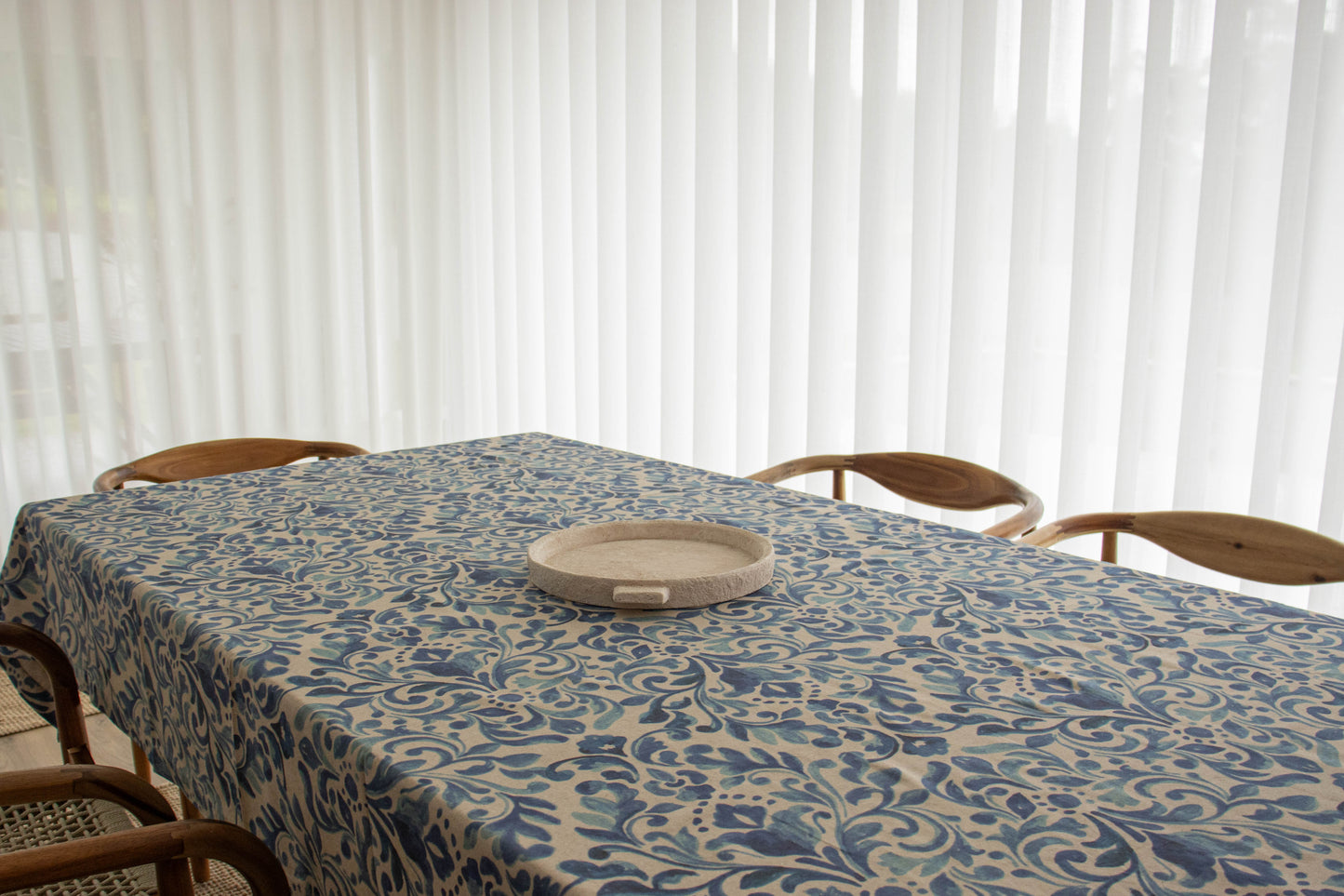 Toalha de Mesa - AZULEJO MEDITERRÂNEO AZUL