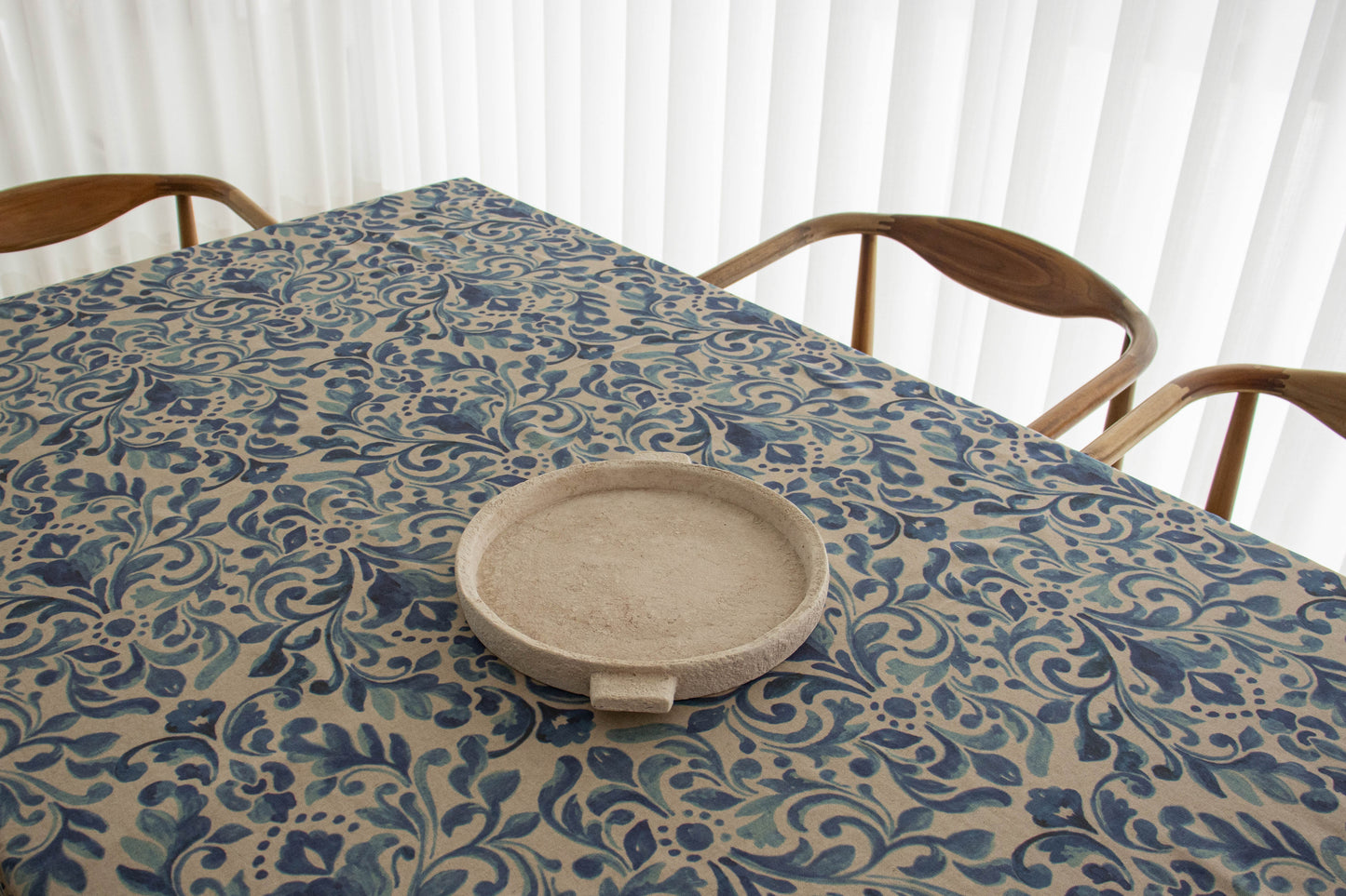 Toalha de Mesa - AZULEJO MEDITERRÂNEO AZUL
